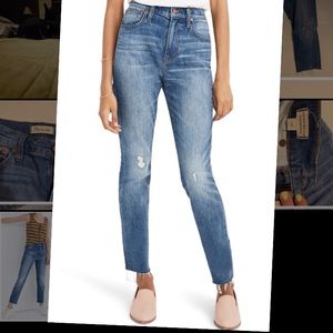 High Rise Slim Crop Boyfriend Jeans